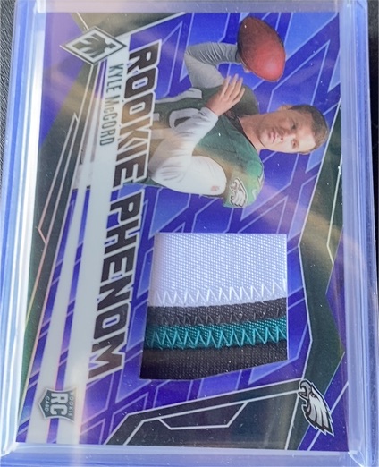 2025 Panini Phoenix #PJY-KMD Kyle McCord Rookie Phenom Jersey Patch — front