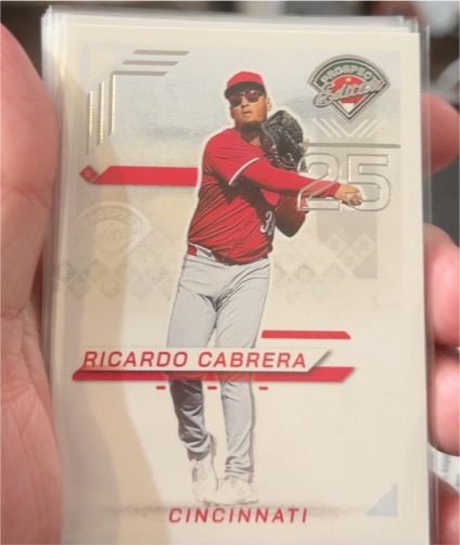 2025 Panini Prospect Edition #195 Ricardo Cabrera — front