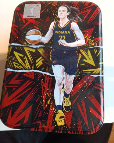2024 WNBA Panini Prizm Caitlin Clark Collectible Tin — front