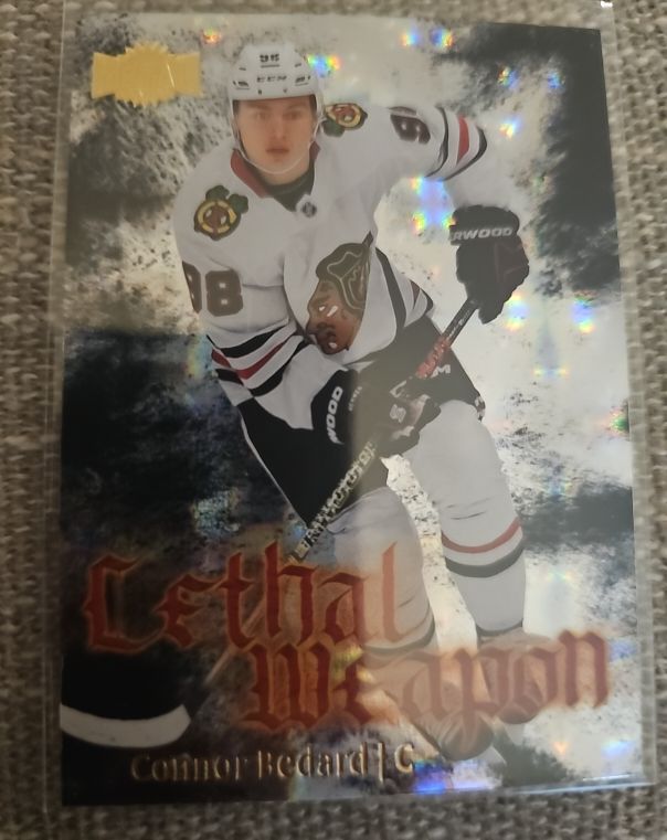 2025-26 Upper Deck SkyBox Metal Universe #LW-1 Connor Bedard Lethal Weapon — front