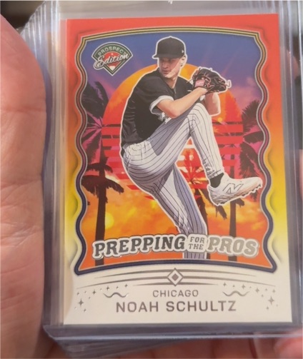 2025 Panini Prospect Edition #16 Noah Schultz Prepping for the Pros — front