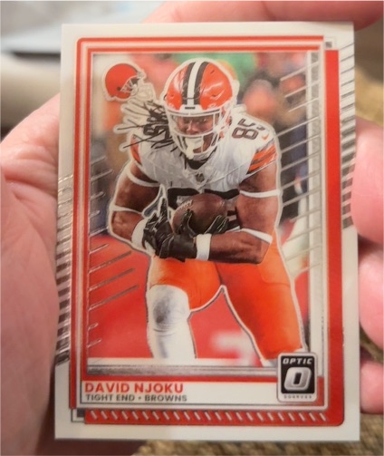 2025 Panini Donruss Optic #76 David Njoku — front