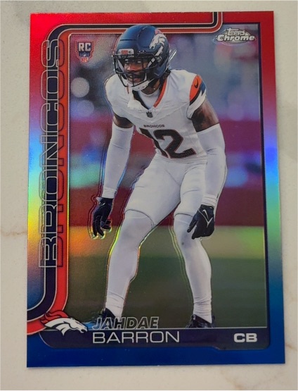 2025 Topps Chrome #359 Jahdae Barron — front