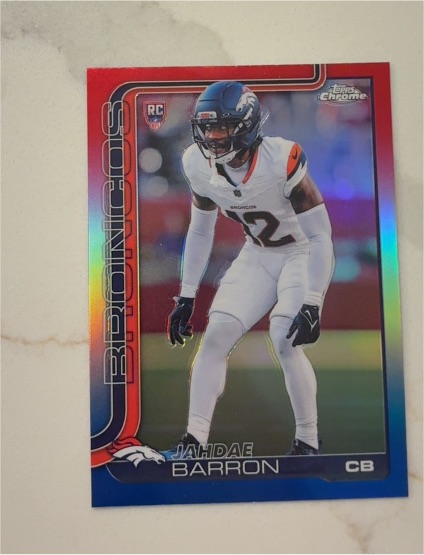 2025 Topps Chrome #359 Jahdae Barron — front