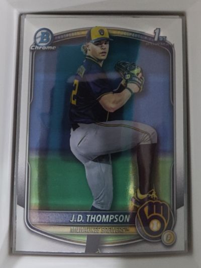 2025 Bowman Draft Chrome #BDC-14 J.D. Thompson — front