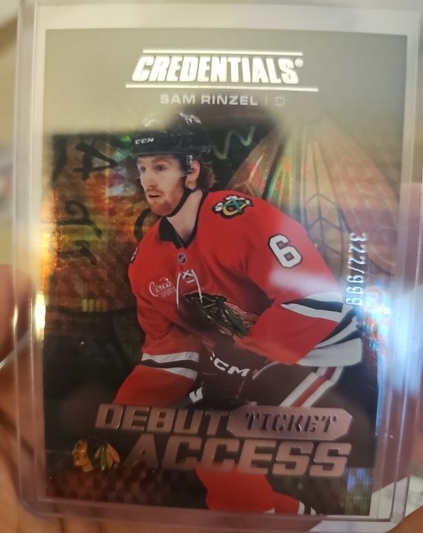 2025 UD Credentials Sam Rinzel Debut Ticket Access #DTAA-SR — front