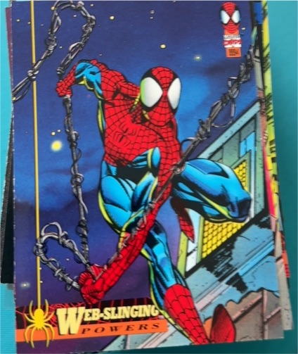 1994 Fleer Marvel Amazing Spider-Man #3 Web-Slinging Powers — front