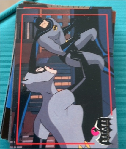 1993 Topps Batman: The Animated Series #NN Batman & Catwoman Promo — front