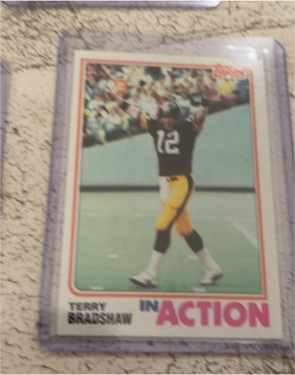 1982 Topps #205 Terry Bradshaw In Action — front