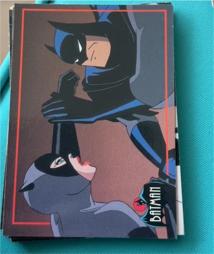 1993 Topps Batman The Animated Series Promo Card Catwoman and Batman — front