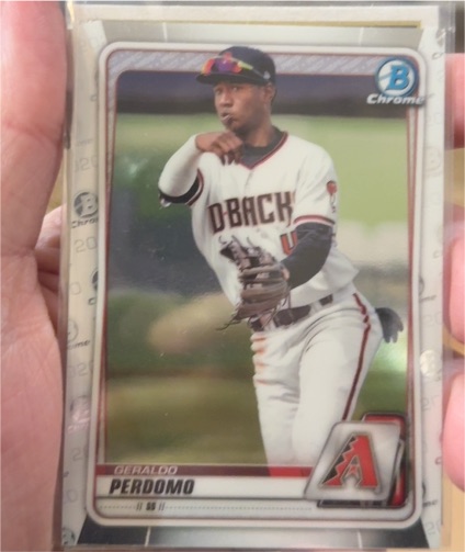 2020 Bowman Chrome #BCP-202 Geraldo Perdomo — front