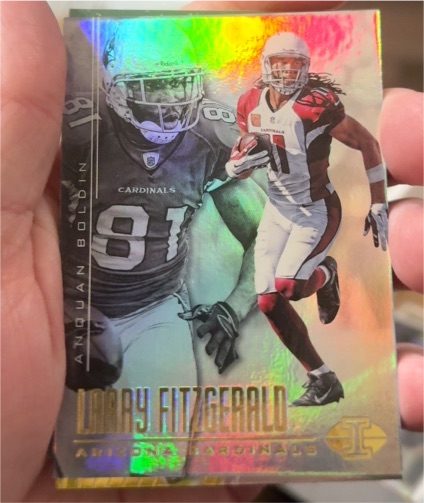 2017 Panini Illusions #16 Larry Fitzgerald Anquan Boldin — front