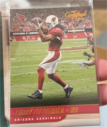 2017 Panini Donruss Certified Cuts #17 Larry Fitzgerald — front