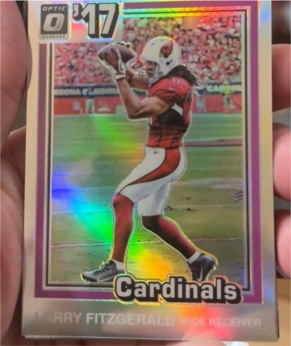 2017 Donruss Optic #4 Larry Fitzgerald 1981 Tribute — front