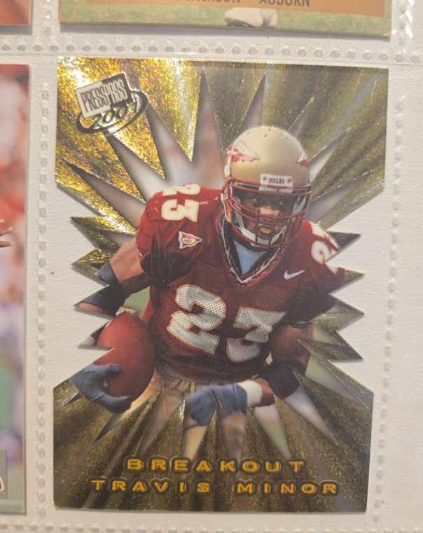 2001 Press Pass Breakout Die-Cut #B17 Travis Minor — front