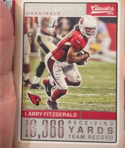 2016 Panini Classics #29 Larry Fitzgerald Record Breakers — front