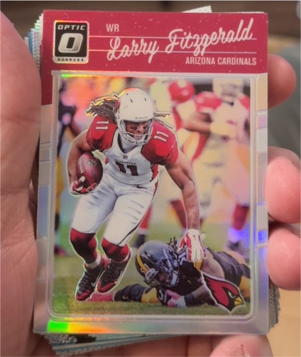 2016 Donruss Optic #2 Larry Fitzgerald — front