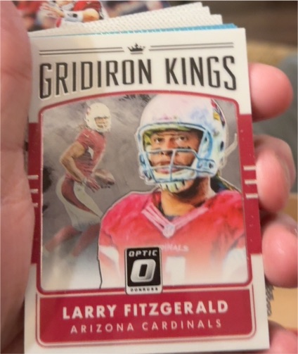 2016 Donruss Optic #34 Larry Fitzgerald Gridiron Kings — front