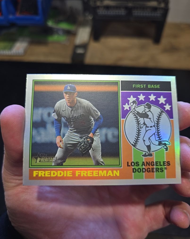 2025 Topps Heritage #76PI-1 Freddie Freeman — front