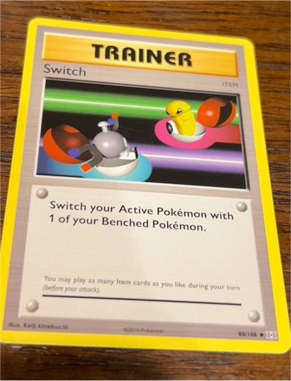 2016 Pokémon TCG XY Evolutions #88 Switch — front