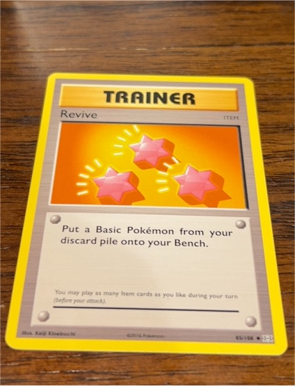 2016 Pokémon XY Evolutions #85 Revive — front