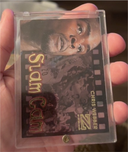 1997-98 Skybox Z-Force Slam Cam #12SC Chris Webber — front