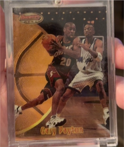 1997-98 Topps Stadium Club Bowman's Best Previews #BBP2 Gary Payton — front