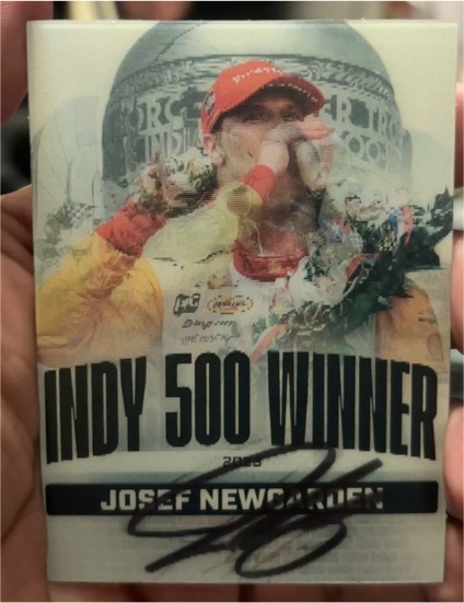 2024 Parkside Indycar Indy Car Iconic Images Foil Josef Newgarden Indy 500 II-9 — front