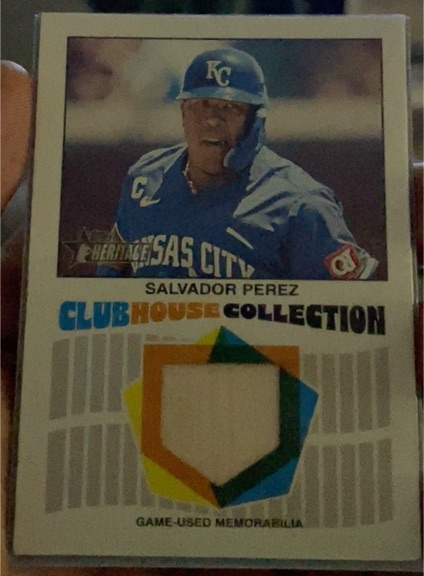 2026 Topps Heritage #CCR-SP Salvador Perez Clubhouse Collection Relic — front