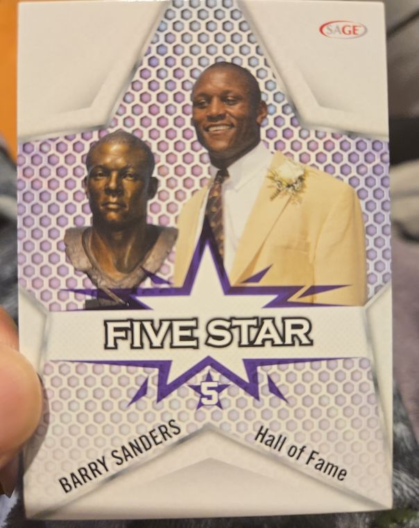 2024 SAGE HIT Low Series #FS-5 Barry Sanders Five Star — front