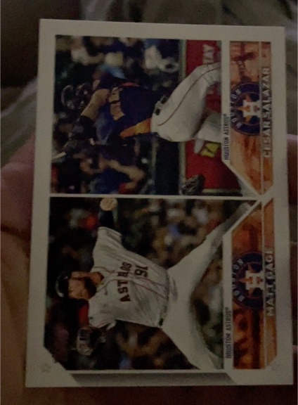 2023 Topps Update #US318 Matt Gage / César Salazar Rookie Combo Houston Astros — front