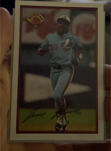 1989 Bowman #369 Tim Raines — front