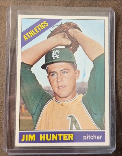 1966 Topps #36 Jim Hunter — front
