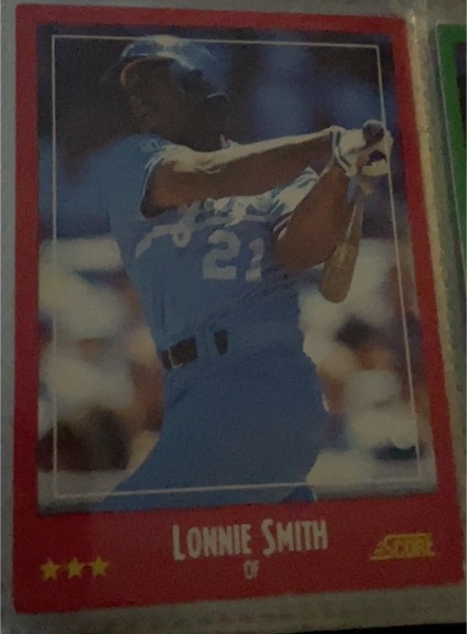 1988 Score #263 Lonnie Smith — front