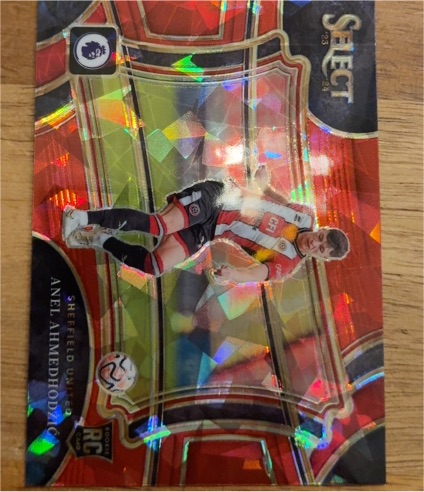 2023-24 Panini Select Premier League #217 Anel Ahmedhodzic Red Ice Prizm — front
