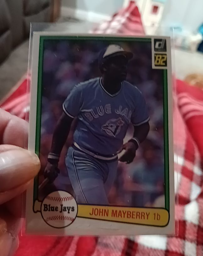 1982 Donruss #306 John Mayberry Toronto Blue Jays — front