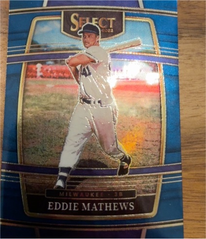 2022 Panini Select #87 Eddie Mathews — front