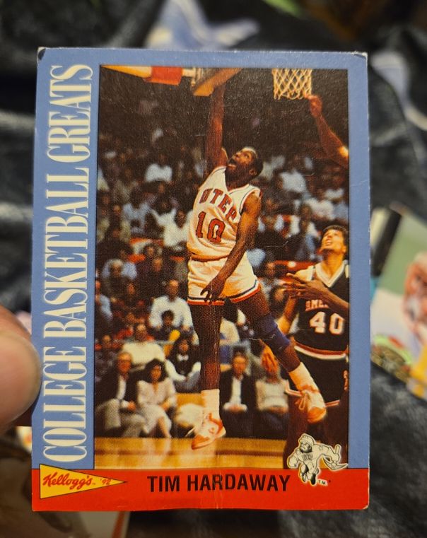 1992 Kellogg's College Basketball Greats #14 Tim Hardaway — front