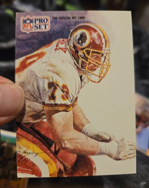 1991 Pro Set #381 Jim Lachey Washington Redskins — front