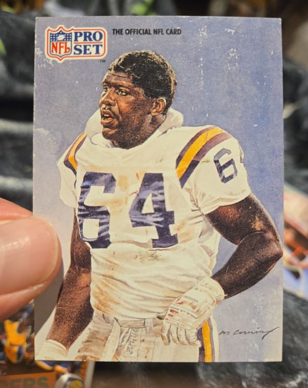 1991 Pro Set #383 Randall McDaniel Minnesota Vikings — front
