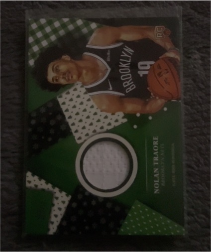 2025-26 Topps Holiday #HR-15 Nolan Traore Rookie Relic — front