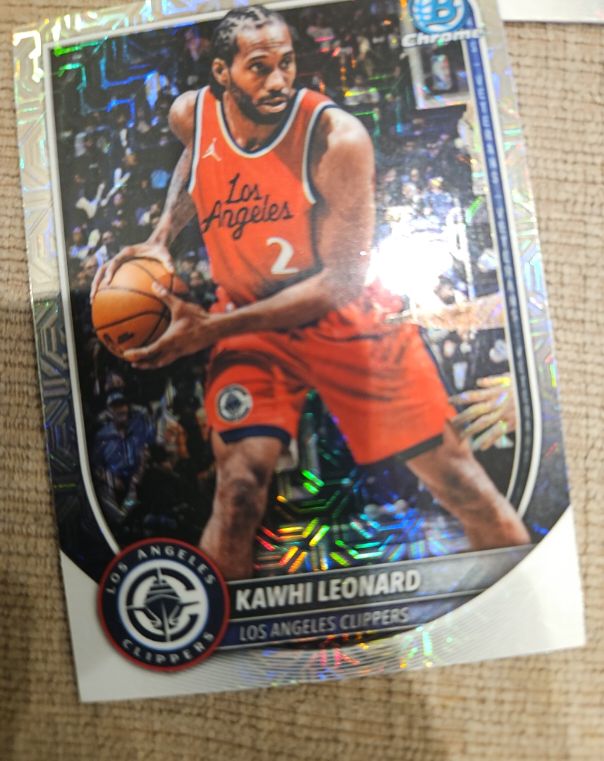 2025-26 Bowman Chrome #BCV-118 Kawhi Leonard — front