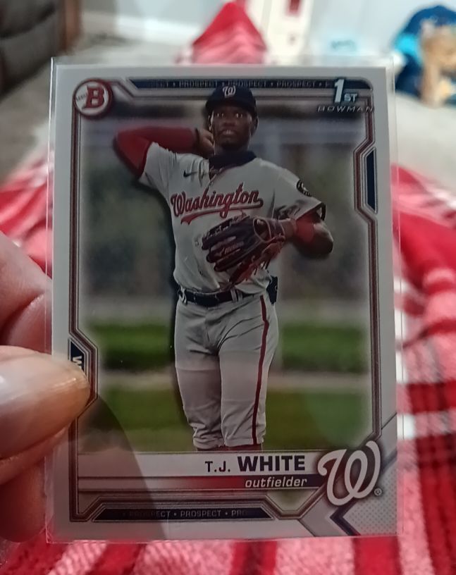 2021 Bowman Draft #BD-157 T.J. White — front