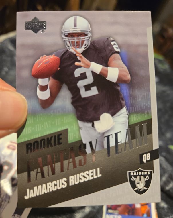 2007 Upper Deck Rookie Fantasy Team #RFT-JR JaMarcus Russell — front