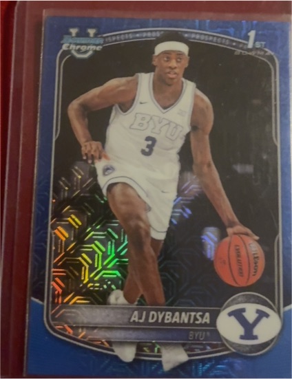 2025 Bowman Chrome #BCP-1 AJ Dybantsa — front
