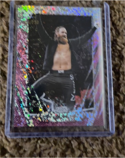 2026 Topps Chrome WWE #67 Sami Zayn Pink Mini Diamond Refractor — front