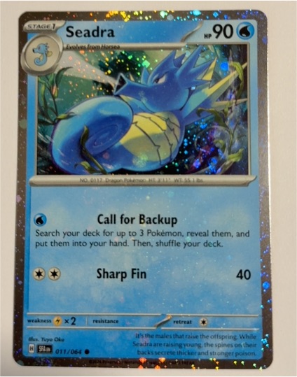 2023 Pokémon Shrouded Fable #011 Seadra — front