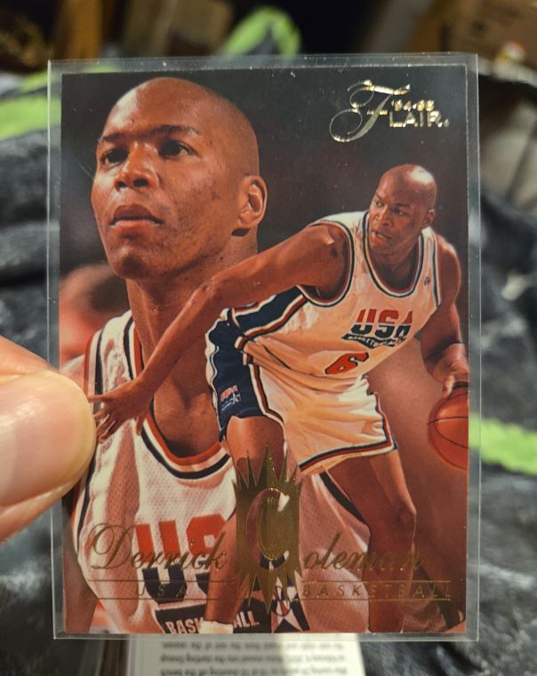 1994-95 Flair USA #159 Derrick Coleman — front