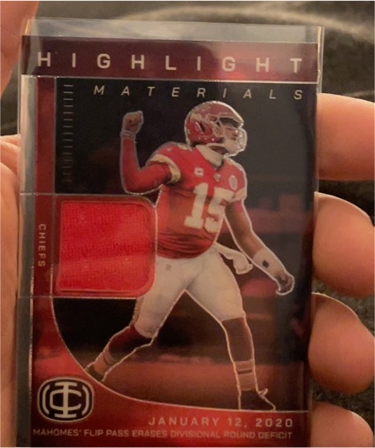 2025 Panini Authentically #HM-2 Patrick Mahomes II Highlight Materials — front