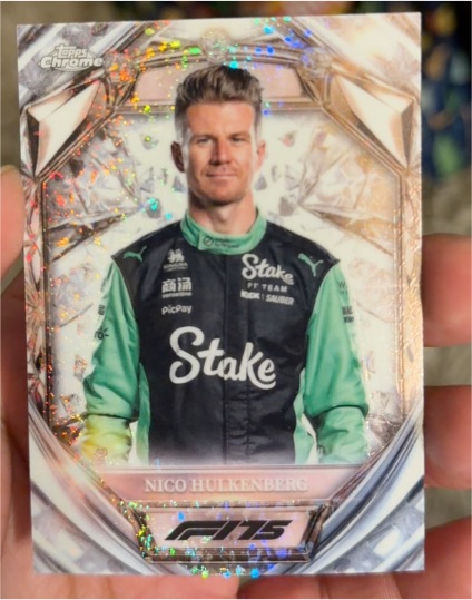 2025 Topps Chrome Formula 1 #D75-19 Nico Hulkenberg Diamond 75th Anniversary — front